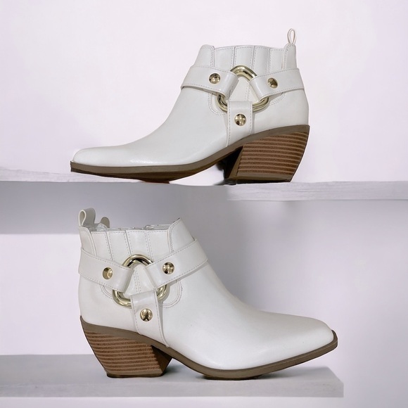 NWOB - GBG Los Angeles Violita Side Zip Gold Tone Buckle Detail Size 7 M - Picture 3 of 8